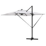 vidaXL Parasol Roma Beige 286 x 285 x 270 cm Aluminium  Polyester