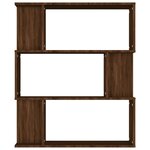 vidaXL Bibliothèque/Cloison Chêne marron 80x24x96 cm Bois d'ingénierie