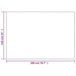 vidaXL Couverture lestée avec housse Gris 140x200 cm 10 kg Tissu