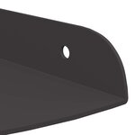 vidaXL Étagère Flottante d'Angle 4 pc Noir 18 x 18 x 2 cm