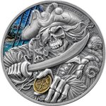 Pièce de monnaie en Argent 5 Cedis g 31.1 (1 oz) Millésime 2025 Memento Mori PIRATE