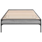 vidaXL Cadre de lit sans matelas sonoma gris 90x200 cm