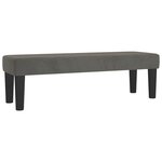 vidaXL Sommier à lattes de lit et matelas Gris foncé 140x190cm Velours