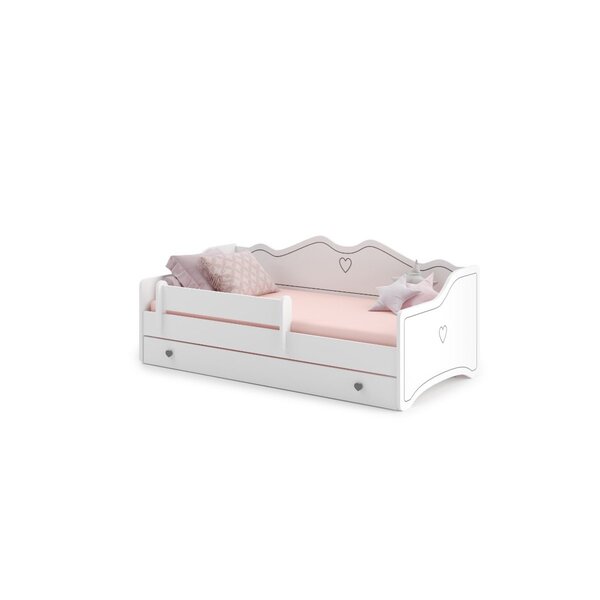 Lit enfant Emma + tiroir de rangement 160 cm avec matelas