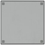 vidaXL Tableau noir magnétique mural noir 60x60 cm verre trempé