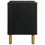 vidaXL Meuble TV noir 105x33x46 cm bois d'ingénierie