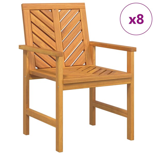 vidaXL Chaise de salle à manger 8 Pièces Naturel 62 5 x 59 x 89 cm