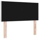 vidaXL Tête de lit LED Gris clair 90 cm Velours