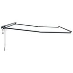 vidaXL Cadre de store manuel avec LEDs Anthracite 5 × 3 5 m Aluminium