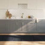 vidaXL Tapis rectangulaire noir 80x400 cm bambou