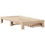 vidaXL Cadre de lit sans matelas 75x190 cm bois de pin massif