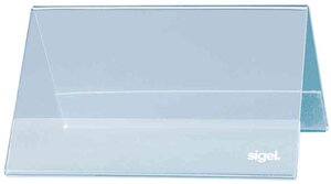 Lot de 10 Présentoirs de table plastique rigide 100 x 60 mm SIGEL