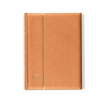 Classeur Comfort métallique 64 pages noires pour timbres. Couleur - bronze