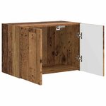 vidaXL Meuble TV mural Bois Ancien 59 5 x 31 x 40 cm Bois d'ingénierie