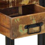 vidaXL Cabinet de chevet avec tiroir Multicolore 40 x 35 x 50 cm