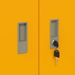 vidaXL Armoire de rangement Jaune moutarde 80 x 40 x 90 cm Acier