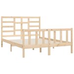vidaXL Cadre de lit sans matelas 120x200 cm bois de pin massif