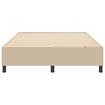 vidaXL Cadre de lit plateforme Vert gris 140 x 200 cm tissu