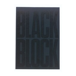 Bloc Black Block 29 7x21cm - Papier Jaune Ligné - 70 Feuillets - Noir - X 5 - Exacompta