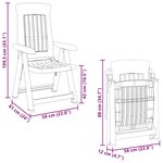 vidaXL Chaises inclinables de jardin lot de 2 blanc PP