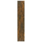 vidaXL Armoires à CD 2 Pièces Chêne fumé 21x16x93 5 cm Bois d'ingénierie