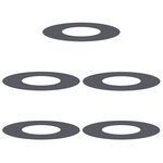 vidaXL Anneaux d'arbre plats 5 Pièces Anthracite Ø30 / 60 cm Acier