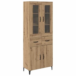 vidaXL Haut Armoire Montage mural Chêne artisanal 69 5 x 34 x 180 cm