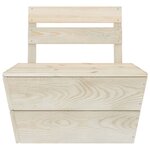 vidaXL Salon de jardin palette 12 Pièces Bois d'épicéa imprégné