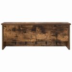 vidaXL Porte-manteau mural avec étagère Chêne fumé 80 x 20 x 30 cm