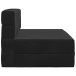 vidaXL Canapé-lit pliable Noir 100 x 80 x 60 cm Tissu