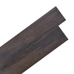 vidaXL Dalles de plancher PVC autoadhésif 5 21 m² 2 mm marron foncé