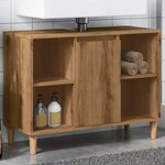 vidaXL Armoire de salle de bain chêne artisanal bois d'ingénierie