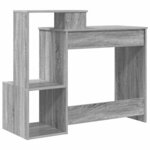 vidaXL Bureau Gris Sonoma 106 x 40 x 88.5 cm Bois d'ingénierie