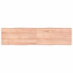 vidaXL Dessus de table bois massif traité bordure assortie