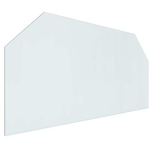 vidaXL Plaque en verre de cheminée Transparent 120 x 60 cm Verre
