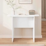 vidaXL Table console Blanc 93 x 40 x 75 cm Bois d'ingénierie