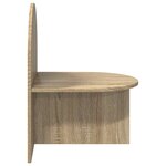 vidaXL Table de chevet 2 Pièces Chêne Sonoma 48 x 49 x 65 cm
