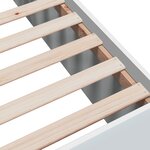 vidaXL Cadre de lit sans matelas blanc 135x190 cm