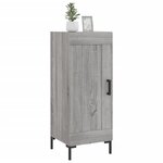 vidaXL Buffet Sonoma gris 34 5x34x90 cm Bois d'ingénierie
