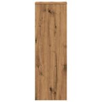 vidaXL Supports pour plantes 2 Pièces chêne artisanal bois d'ingénierie