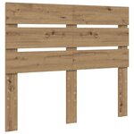vidaXL Cadre de lit Chêne artisan 120 x 190 cm Bois de pin massif