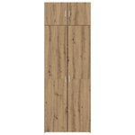 vidaXL Armoire de rangement 3 Pièces Chêne artisanal