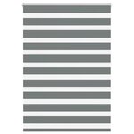 vidaXL Store zèbre gris foncé largeur du tissu 105 9 cm polyester