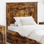 vidaXL Tête de lit avec tête de lit Chêne fumé 75 cm Bois d'ingénierie
