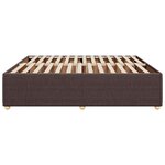 vidaXL Cadre de lit sans matelas marron foncé 180x200 cm tissu