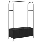 vidaXL Porte-vêtements Noir 100 x 44 x 160 cm Bois d'ingénierie