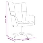 vidaXL Chaise de relaxation avec tabouret Jaune moutarde Velours