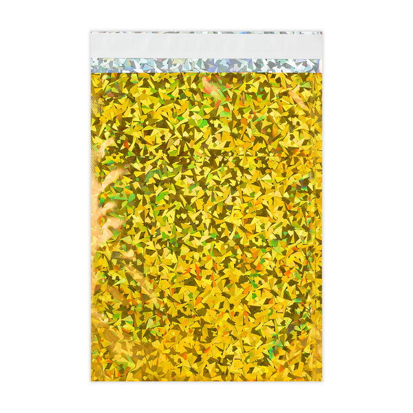 Lot de 50 sachet alu holographique doré 229x162 mm (c5)