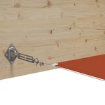 vidaXL Auvent vertical Terre cuite 180x600 cm Tissu oxford