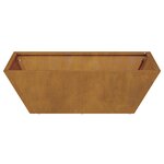 vidaXL Jardinière Bowl 50x50x15 cm en acier corten